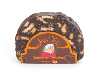 Salame de Chocolate com sabor a Laranja 55gr